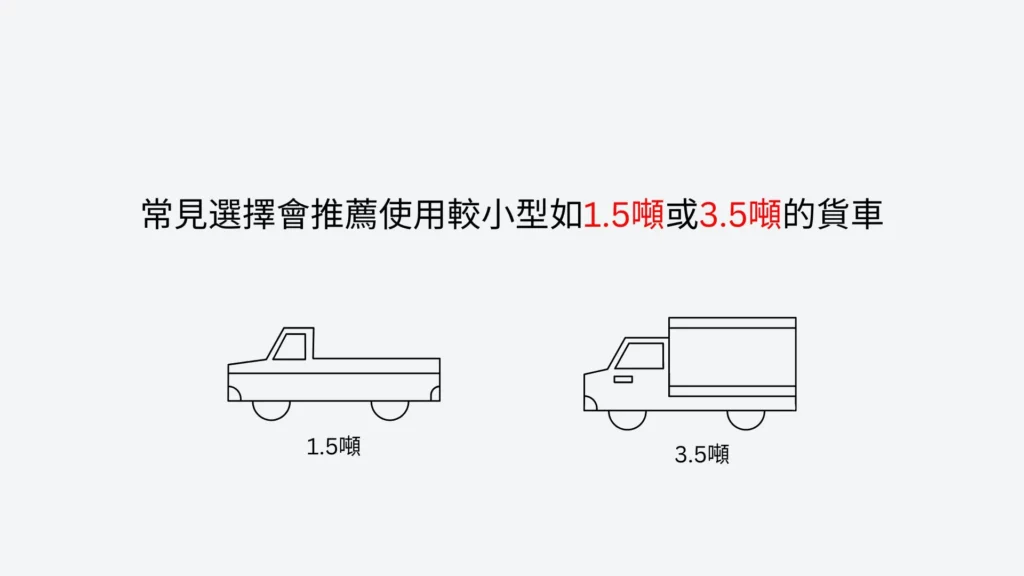 台中小型搬家公司適用車型